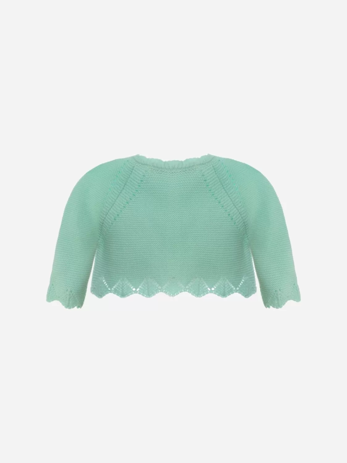 Baby Patachou Aquagroen Vest Met Strik