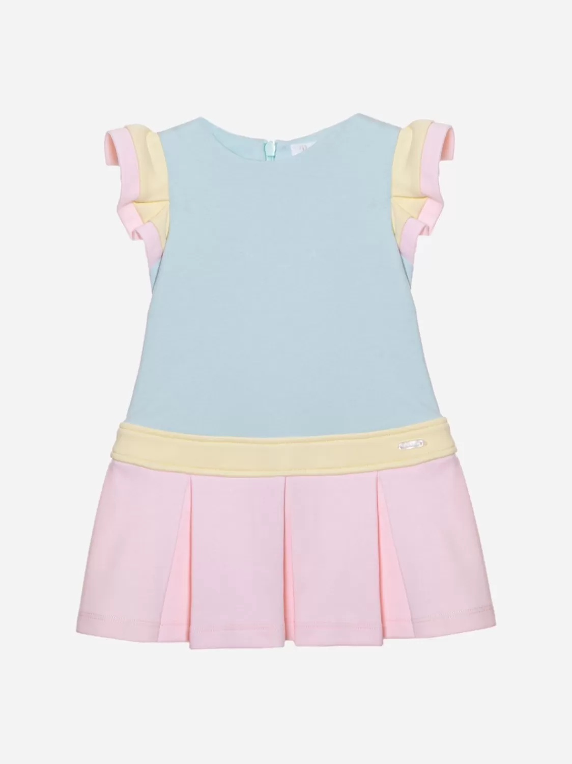 Baby Patachou Aquagroene Jurk Gemaakt Van Jersey
