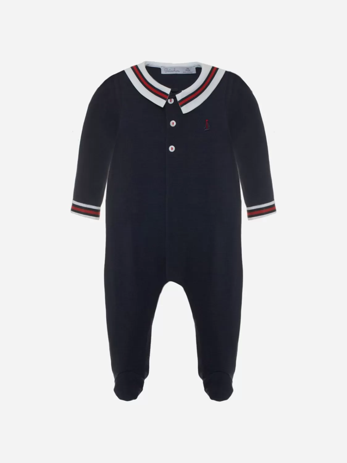 Baby Patachou Babygrow-Babyjongen In Marineblauw Jersey