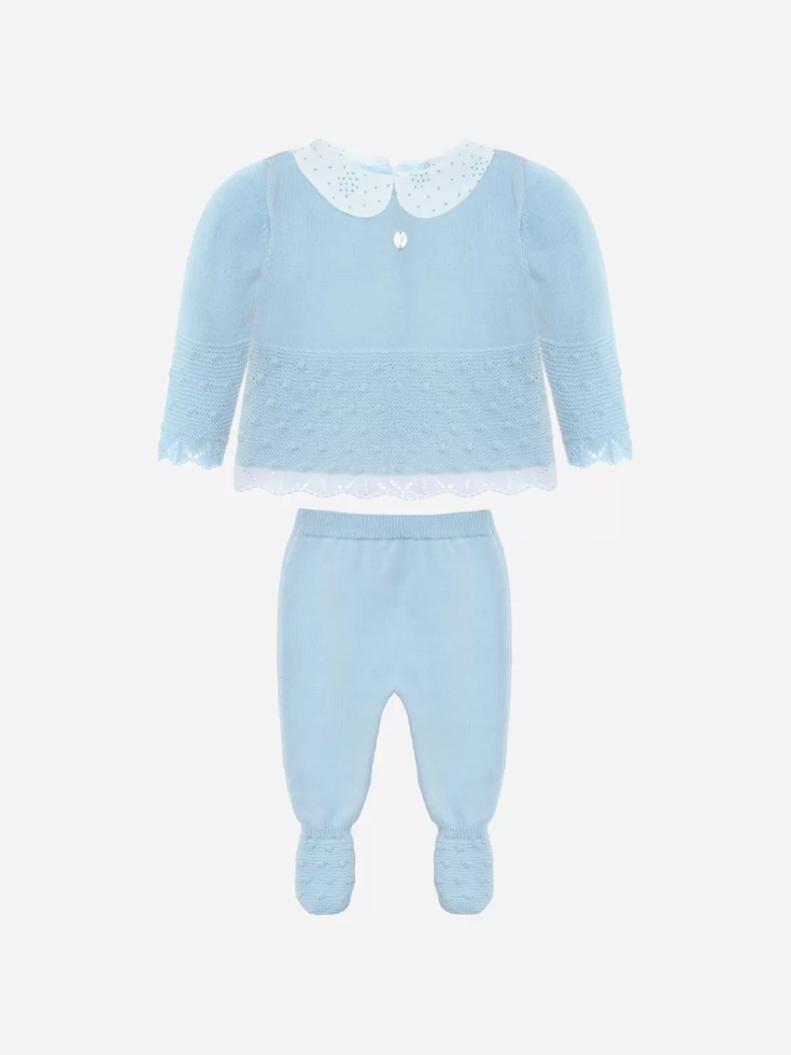 Baby Patachou Babyjongen Blauwe Gebreide Set