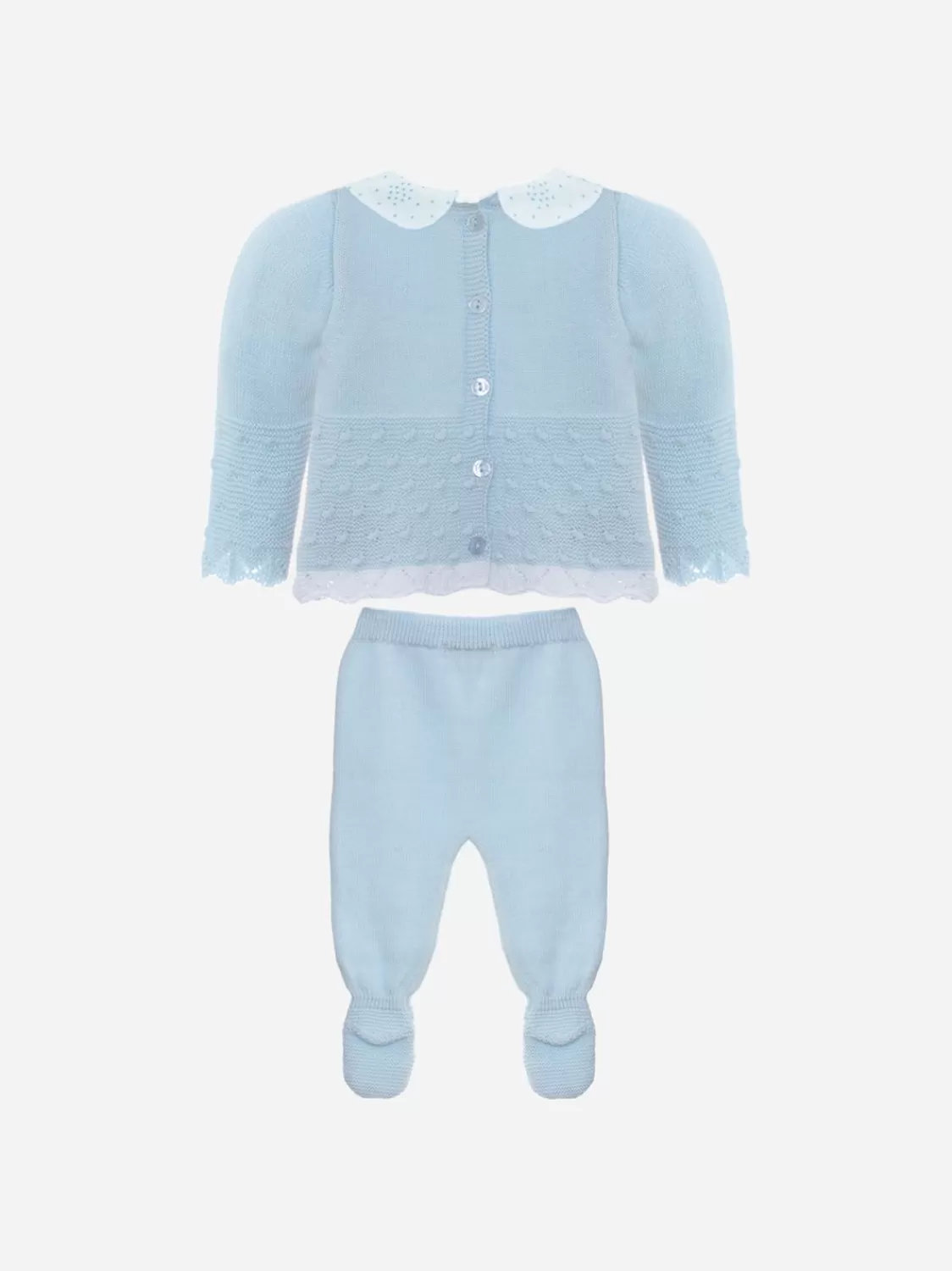 Baby Patachou Babyjongen Blauwe Gebreide Set