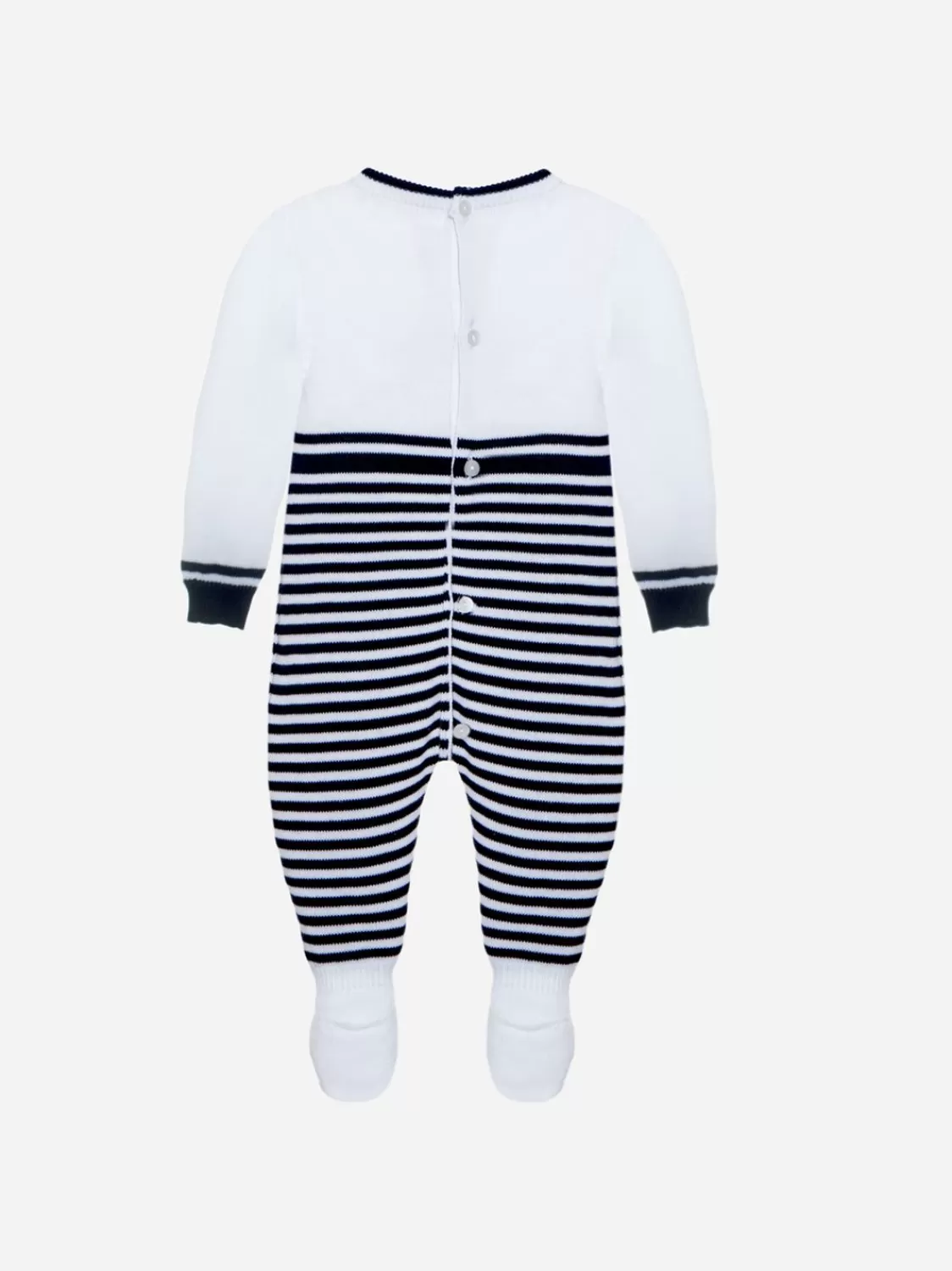 Baby Patachou Babykleding Met Witte En Marineblauwe Strepen