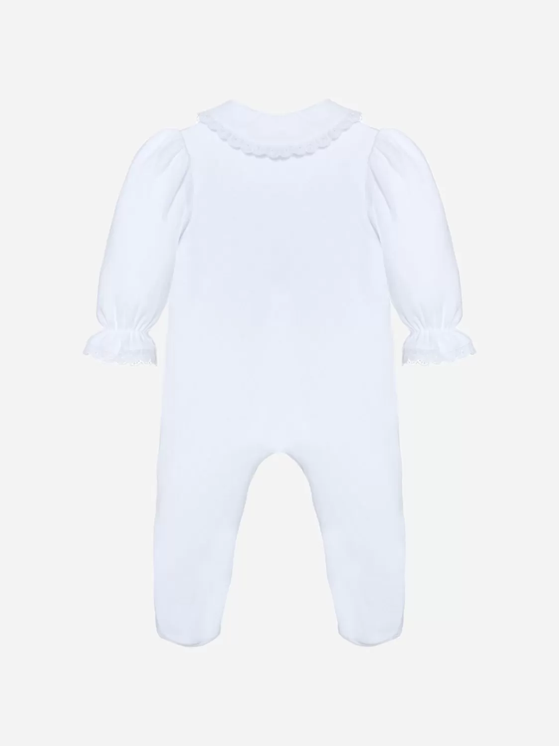 Baby Patachou Babykleding Voor Meisjes In Witte Jersey