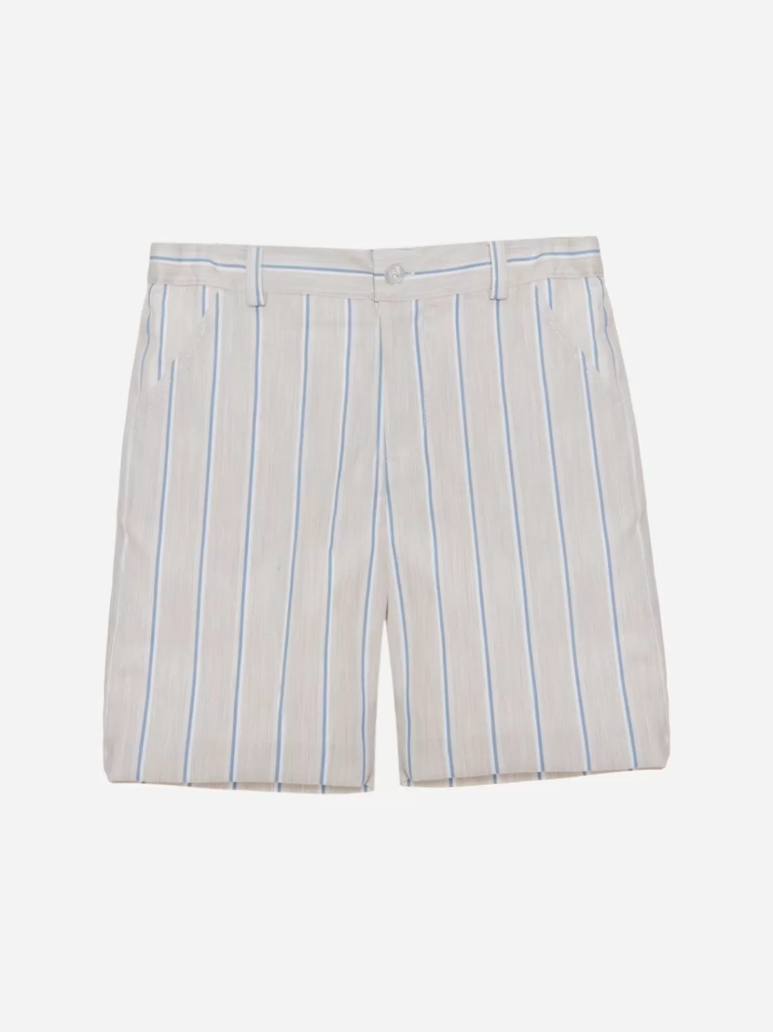 Baby Patachou Beige Blauwe Strepen Shorts
