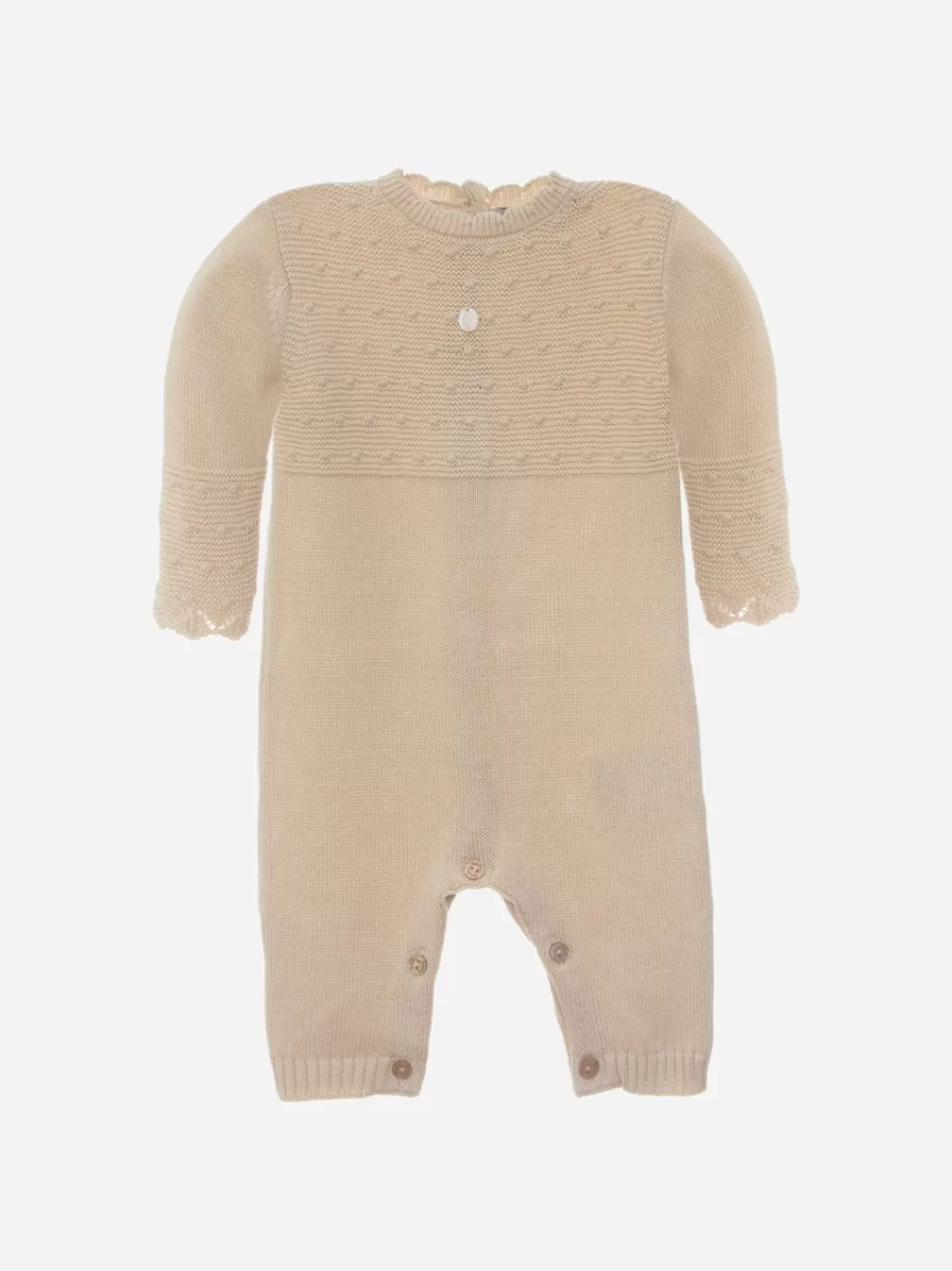 Baby Patachou Beige Gebreide Babypakje Voor Unisex