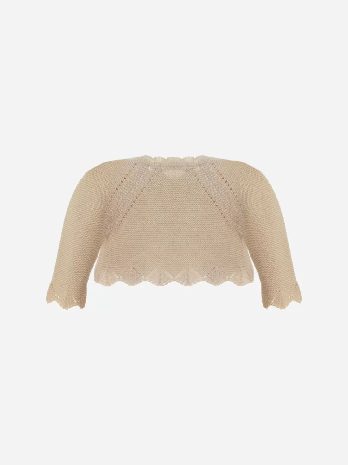 Baby Patachou Beige Gebreide Jas Voor Babymeisje