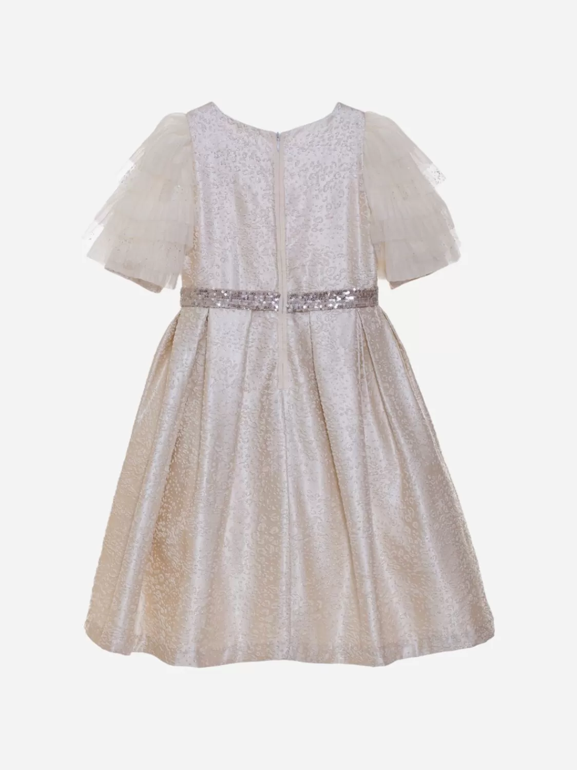 Meisje Patachou Beige Haute Couture-Jurk