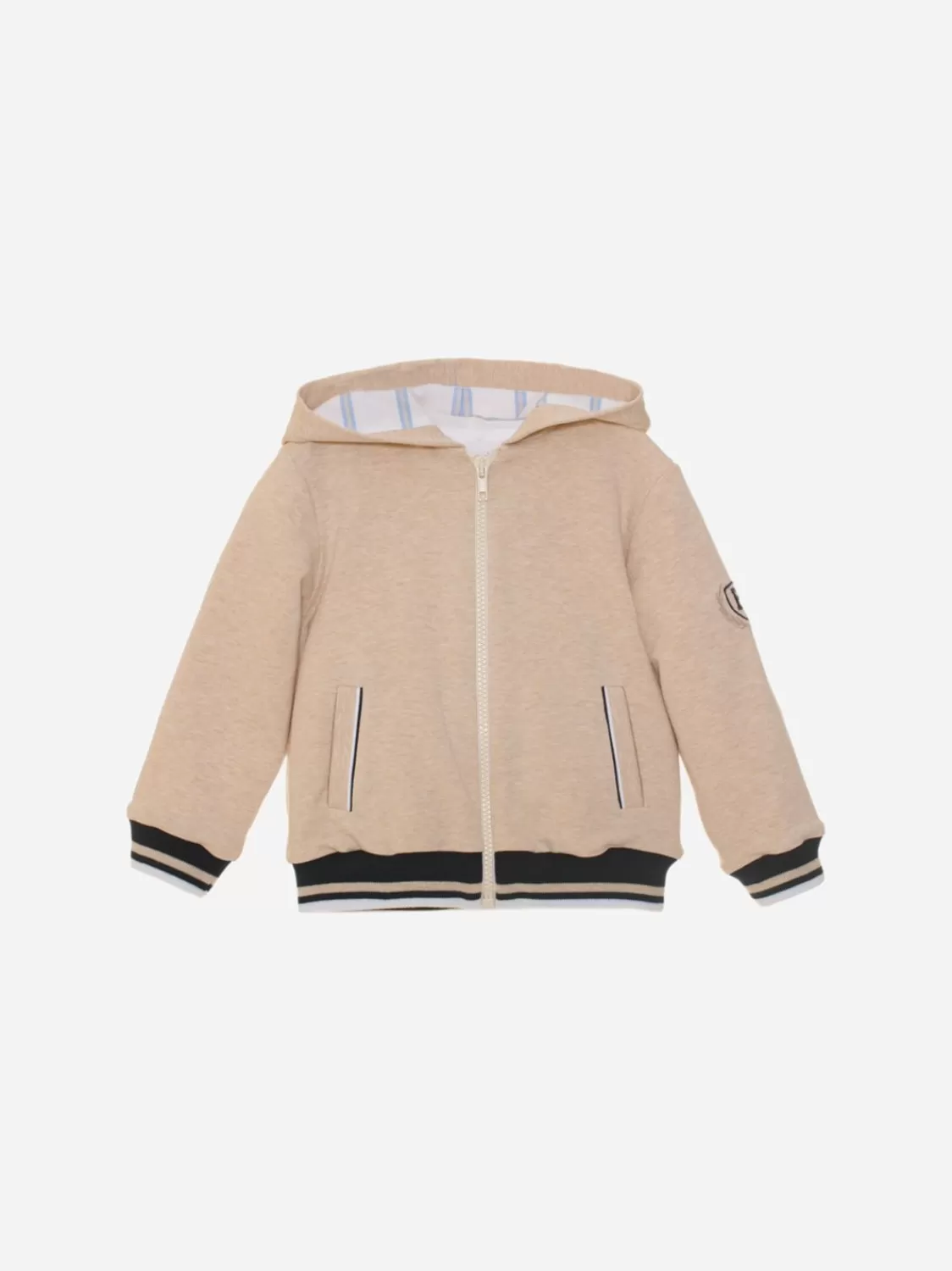 Baby Patachou Beige Katoenen Fleecejack