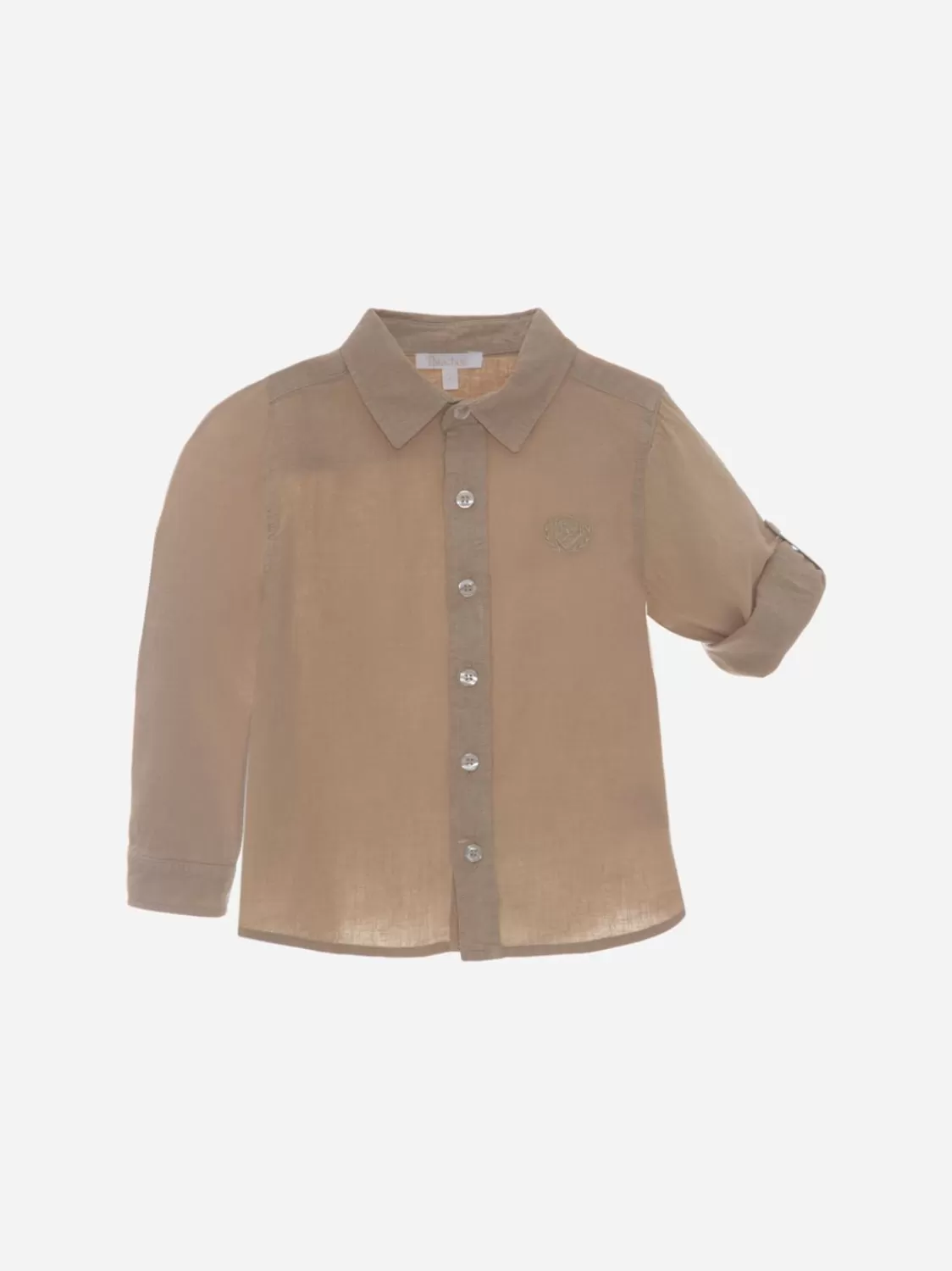Baby Patachou Beige Overhemd Gemaakt Van Linnen