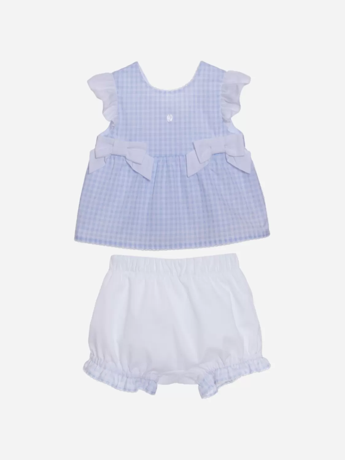 Baby Patachou Blauw Babymeisje Set Met Bogen