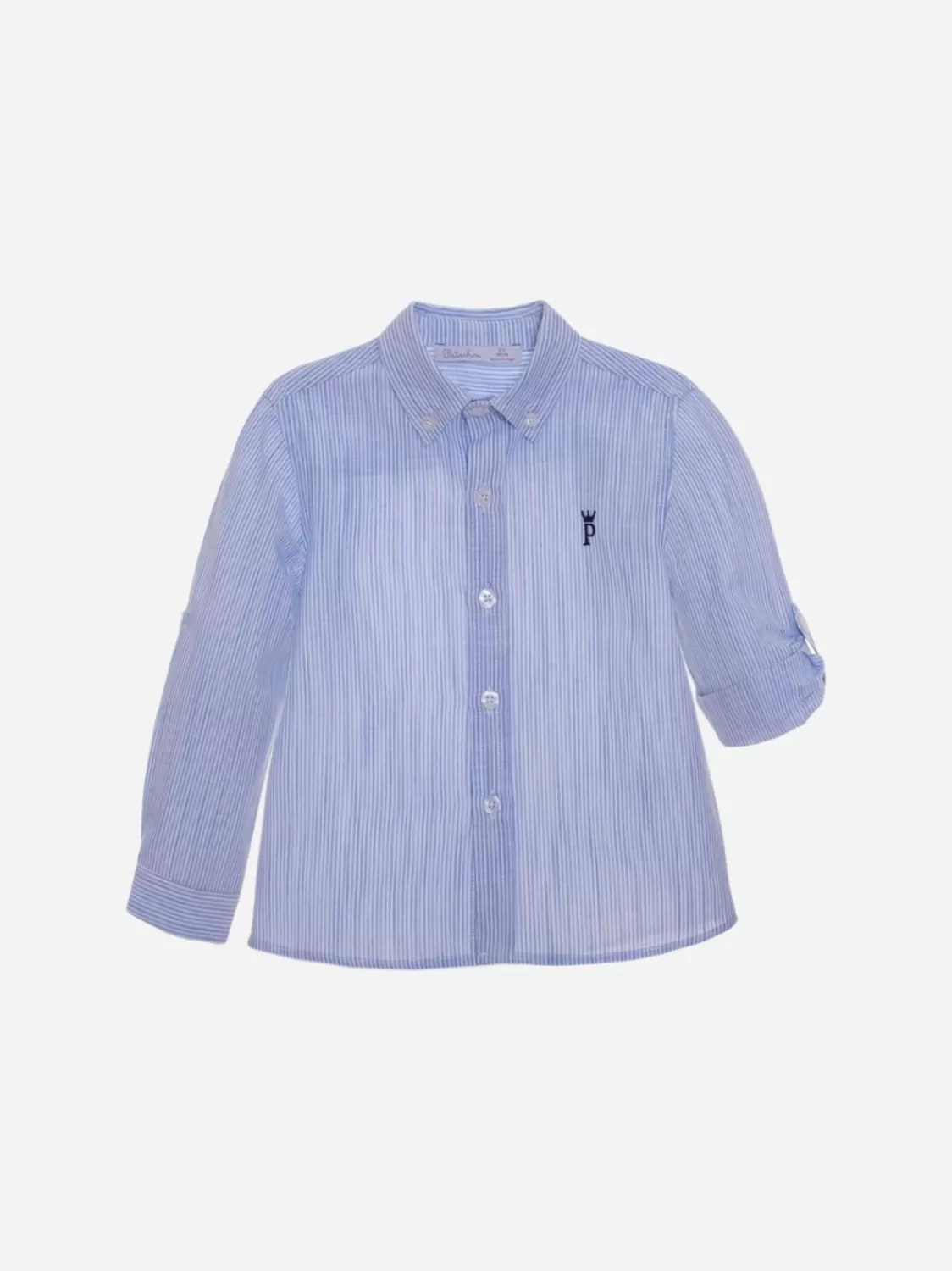 Baby Patachou Blauw Gestreept Overhemd