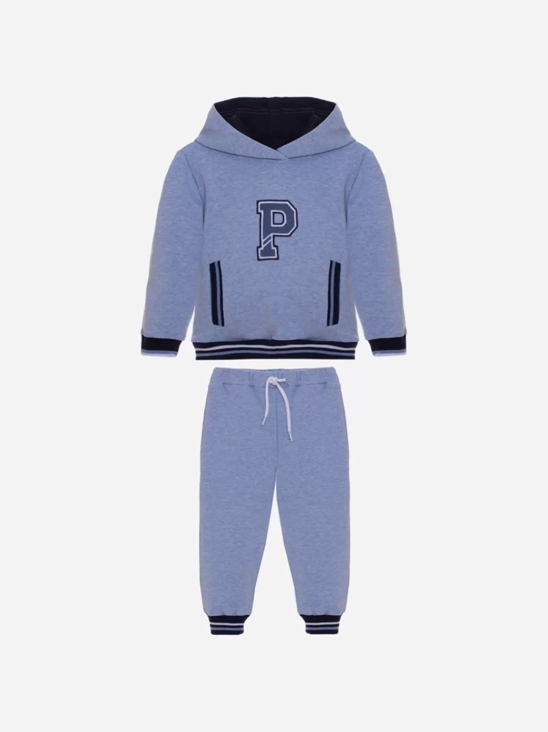 Baby Patachou Blauw Sportpak Met Capuchon