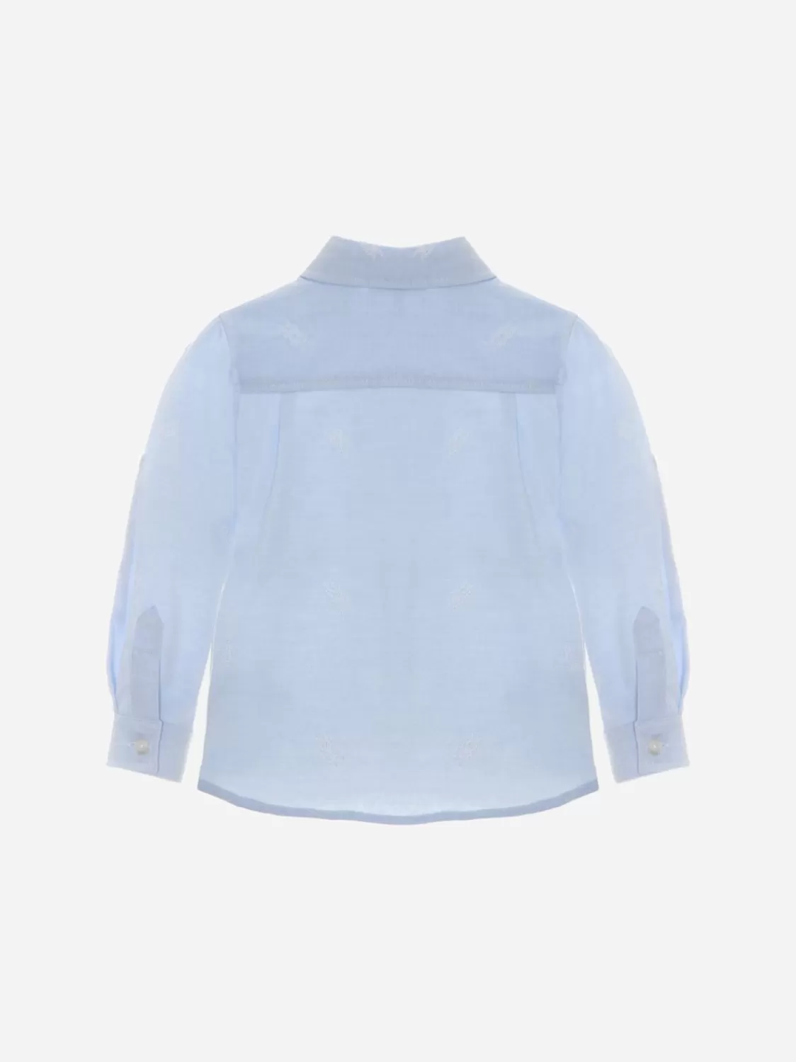 Baby Patachou Blauw Touw Geborduurd Shirt