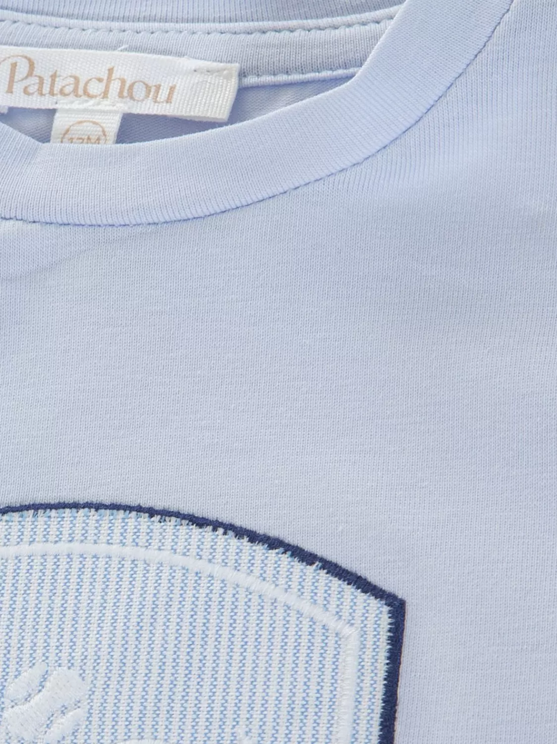 Baby Patachou Blauw T-Shirt Voor Jongens Met Print Op De Voorkant