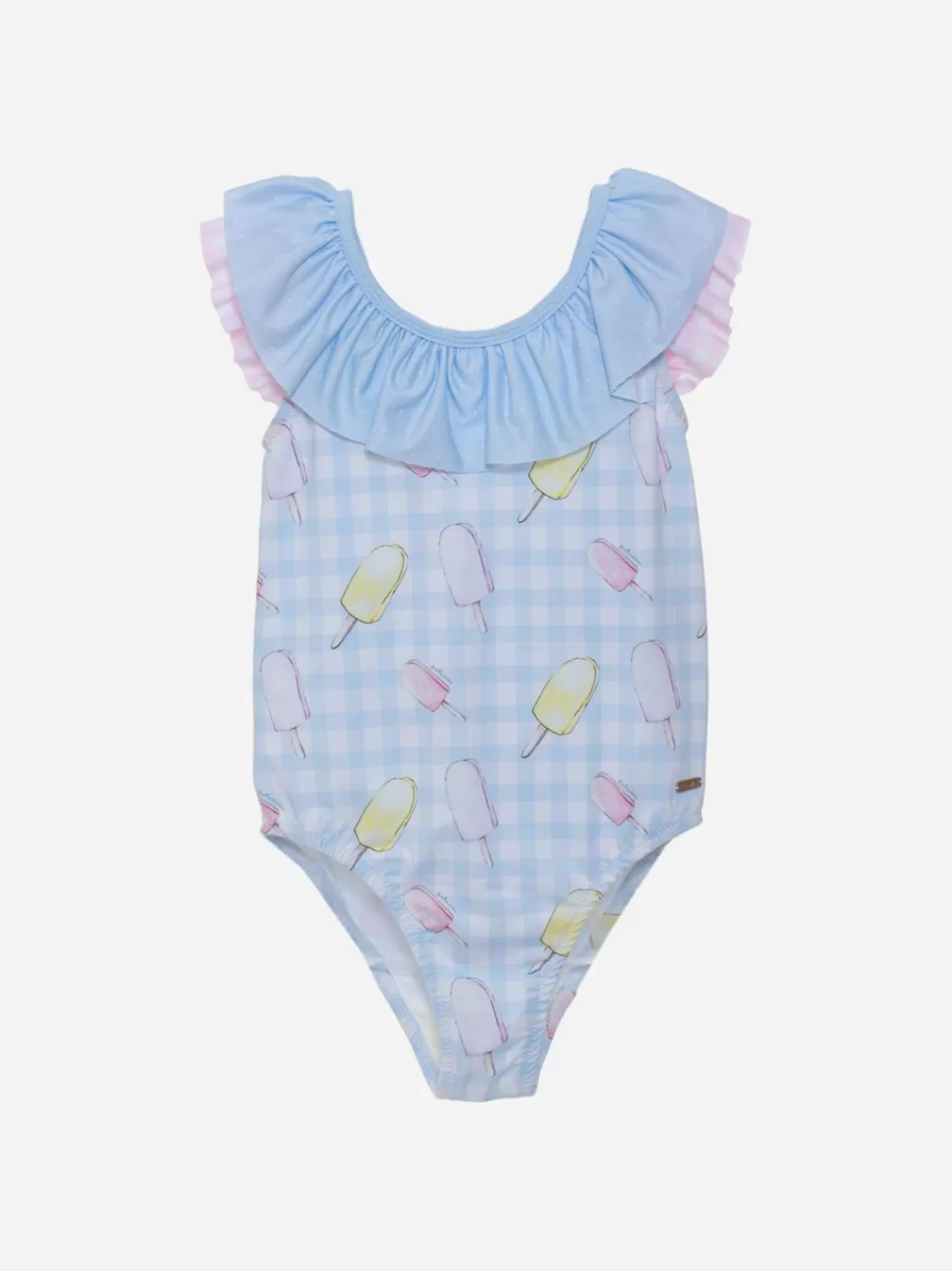 Baby Patachou Blauw Zwempak Voor Meisjes Met Ijsprint