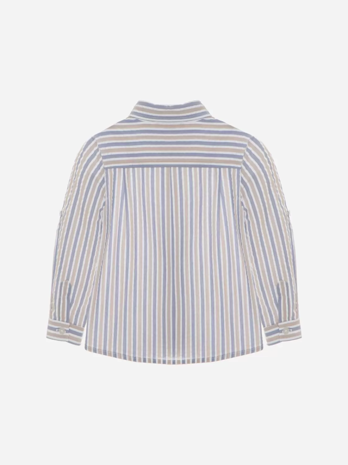 Baby Patachou Blauw/Beige Gestreept Overhemd