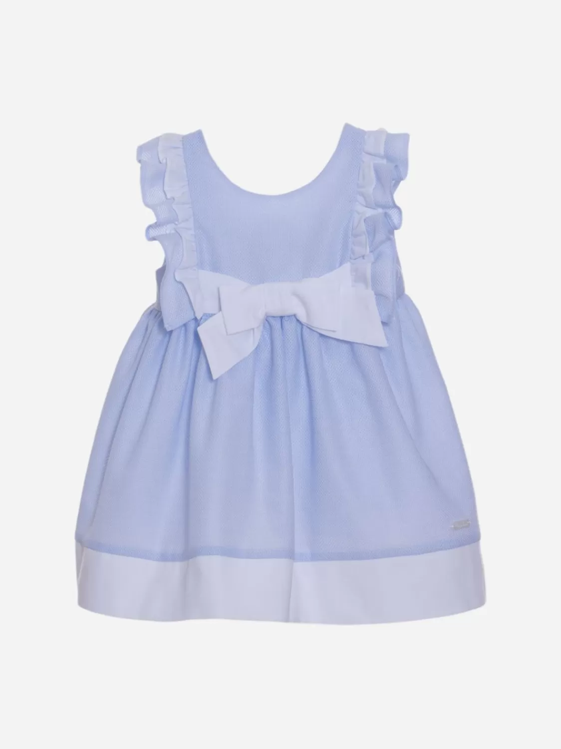 Baby Patachou Blauwe Babymeisjesjurk Met Kant