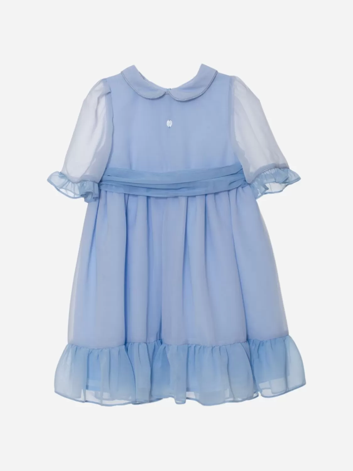 Baby Patachou Blauwe Chiffon Meisjesjurk