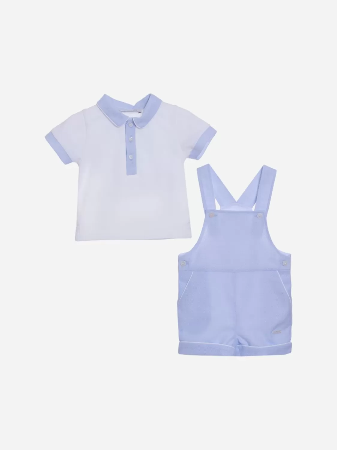 Baby Patachou Blauwe En Witte Babyjongenset