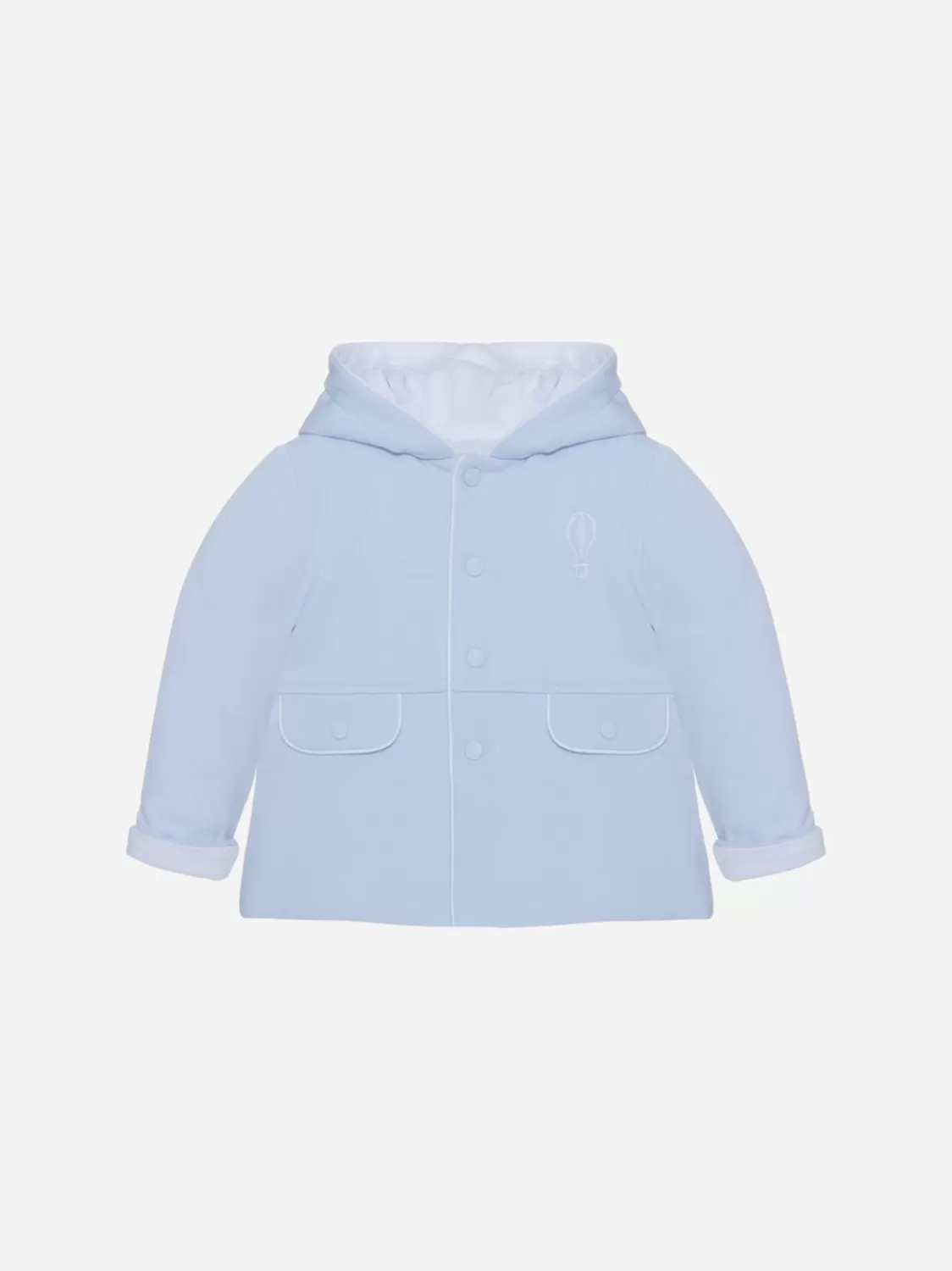 Baby Patachou Blauwe Jas Met Capuchon