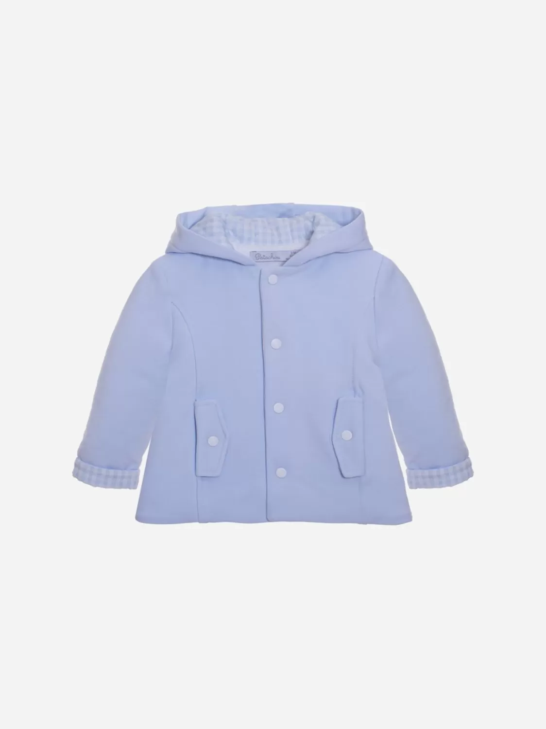Baby Patachou Blauwe Jas Met Capuchon Voor Babyjongens