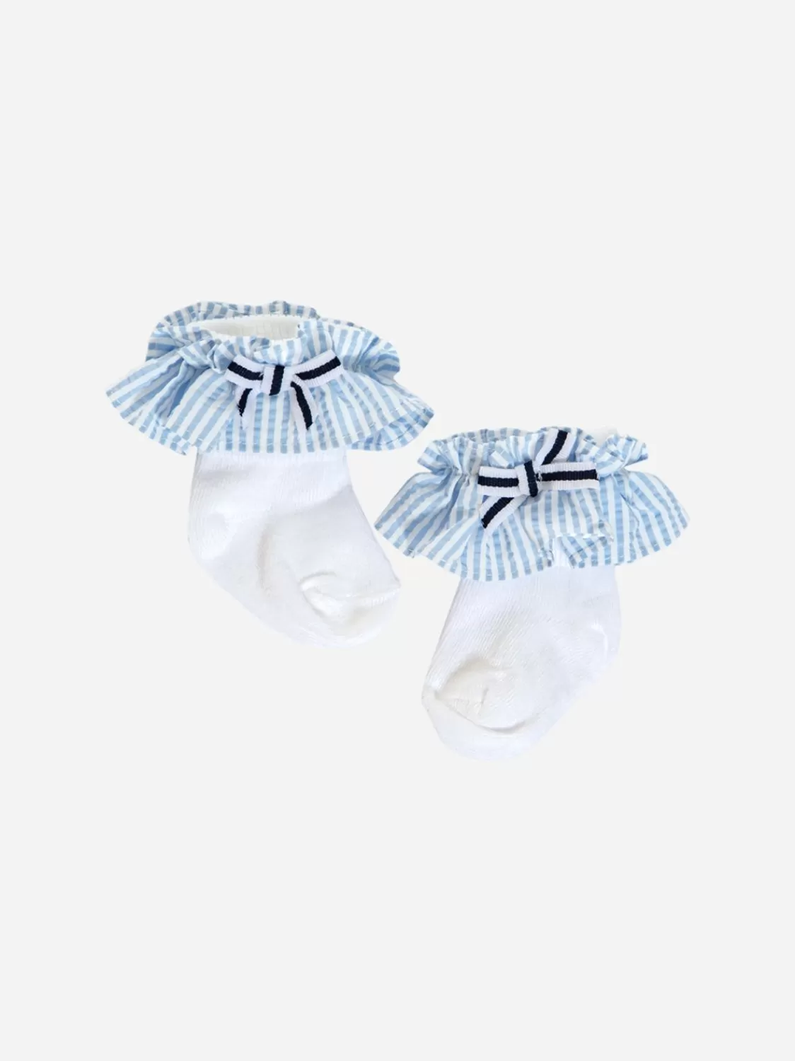 Baby Patachou Blauwe Strepen Strik Sokken