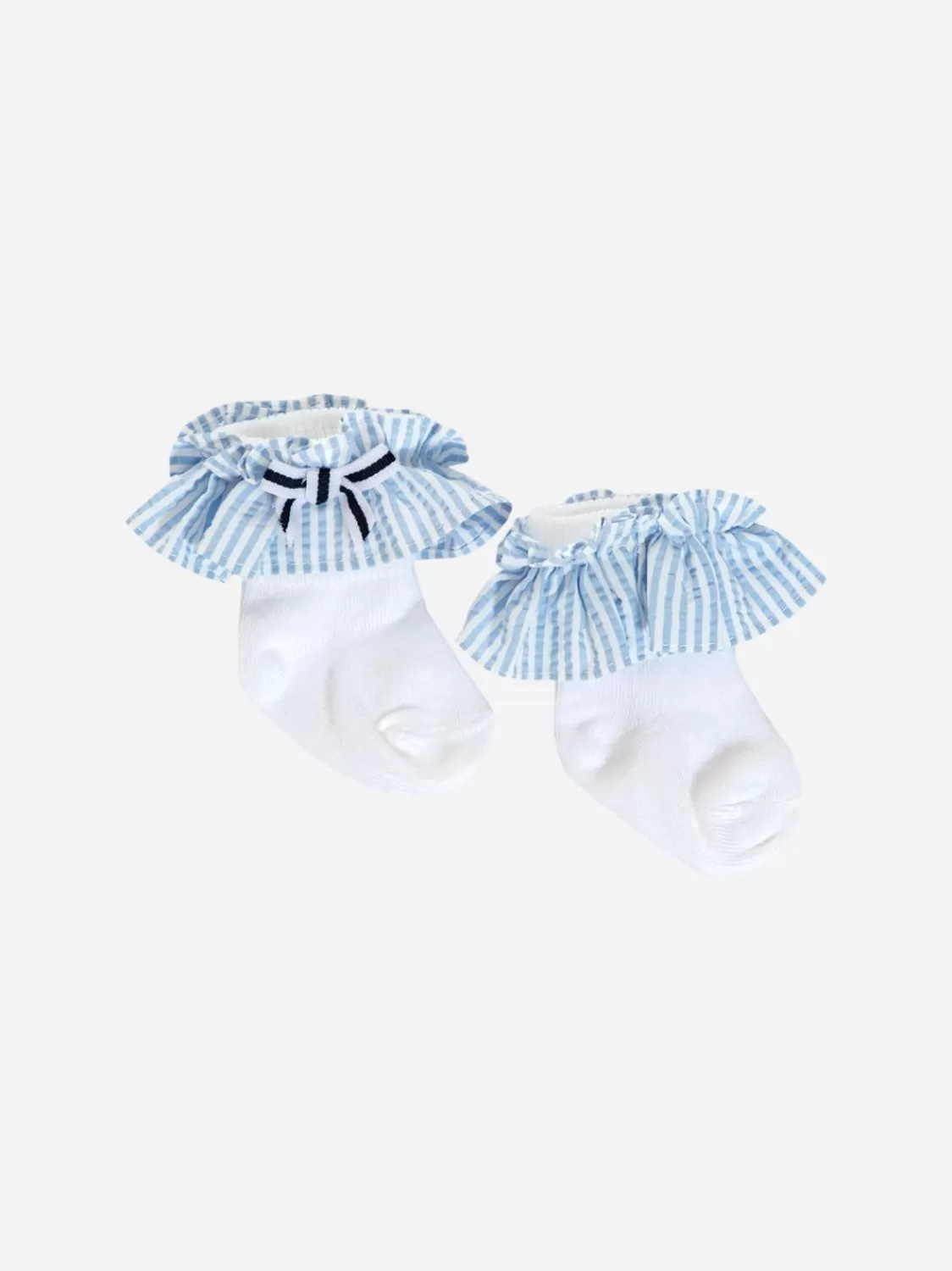 Baby Patachou Blauwe Strepen Strik Sokken