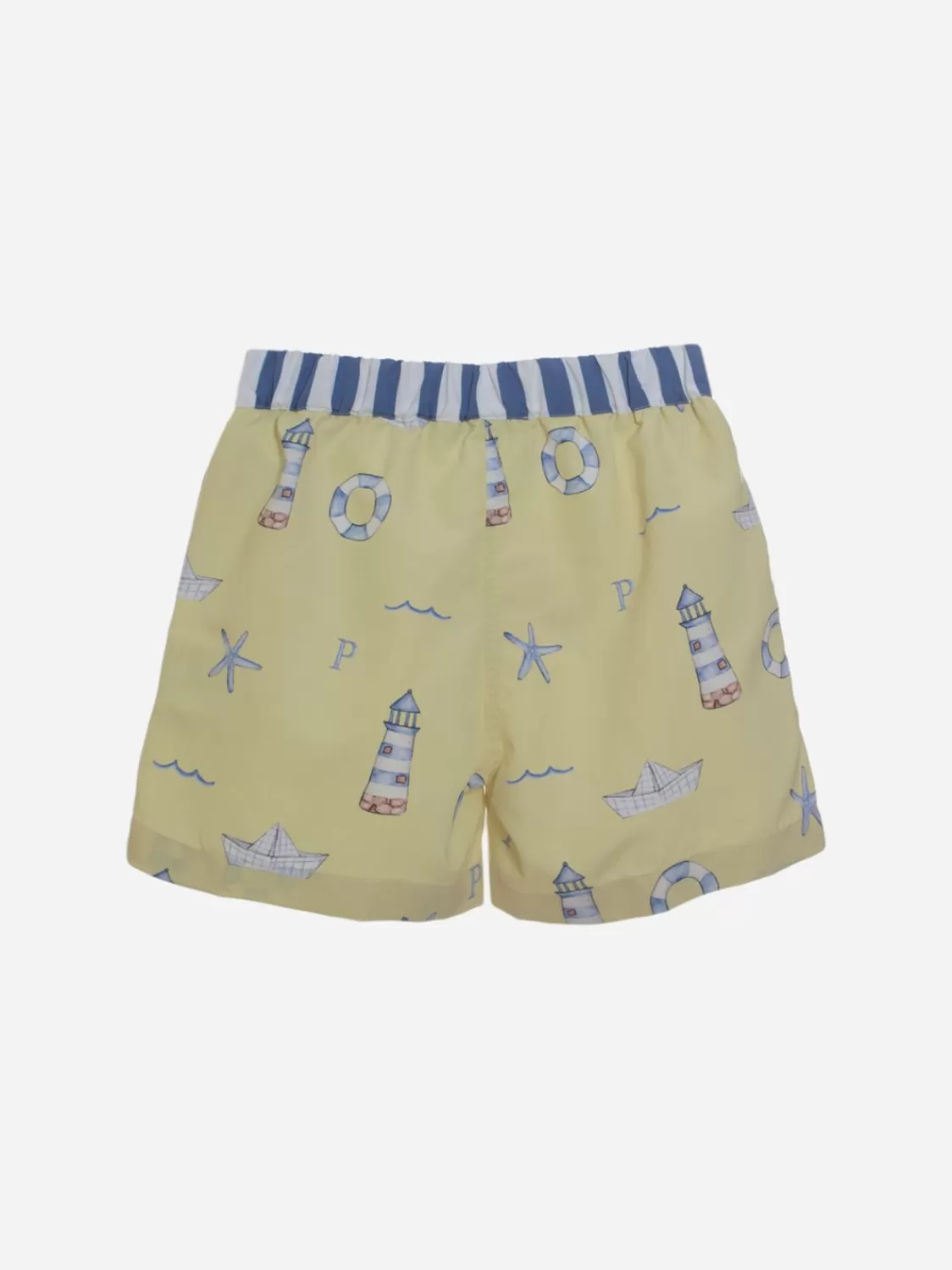 Jongen Patachou Blauwe Zwemshort Met Matrozenprint