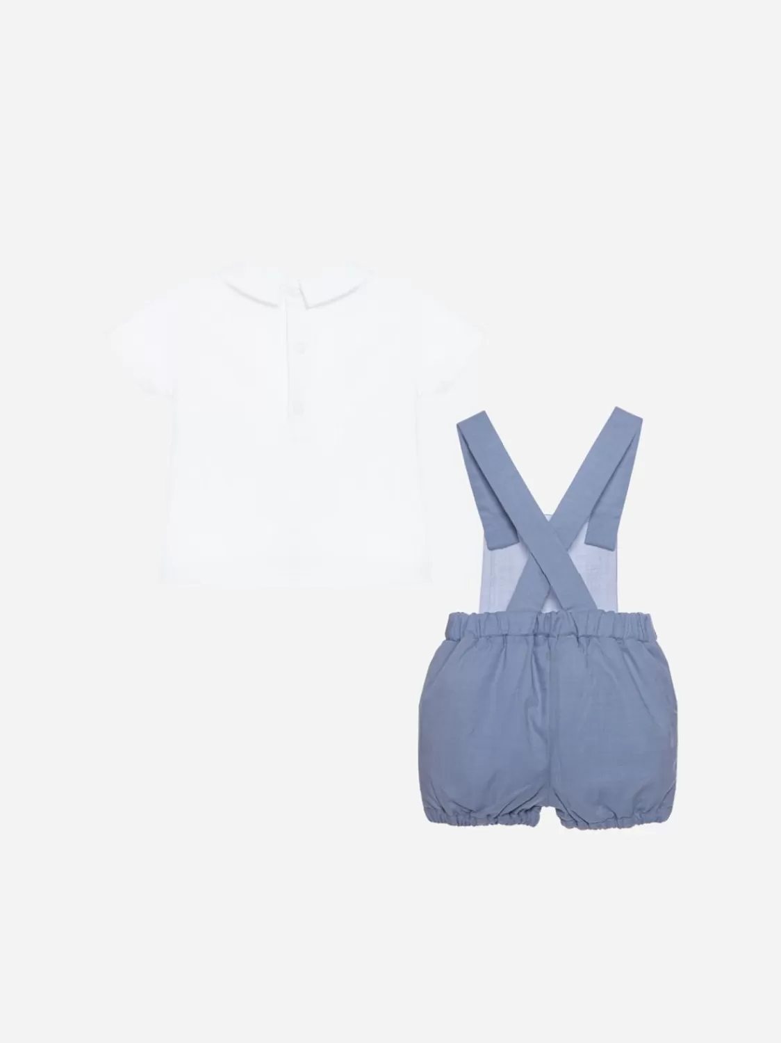 Baby Patachou Ecru En Blozen Blauwe Set