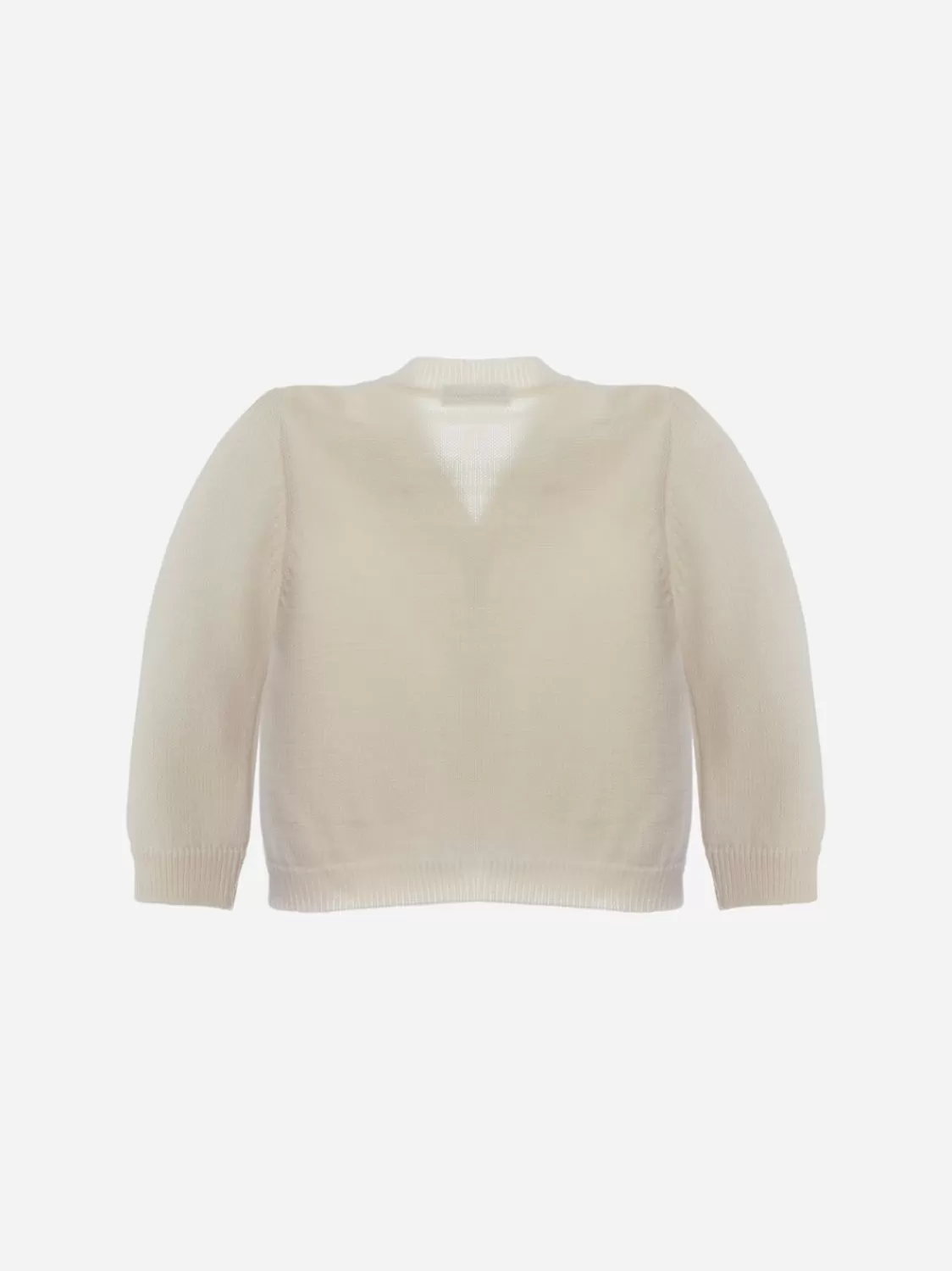 Baby Patachou Ecru Gebreid Vest Voor Jongens