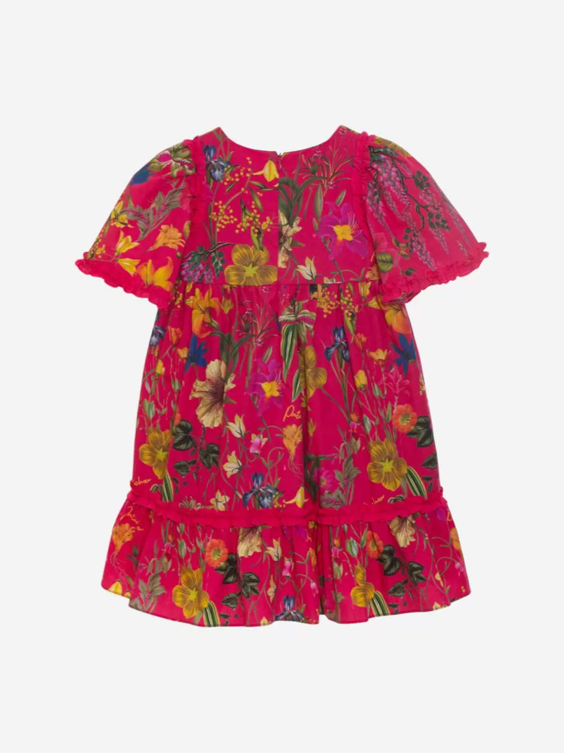 Meisje Patachou Exclusieve Botanische Fucshia Printjurk Voor Meisjes