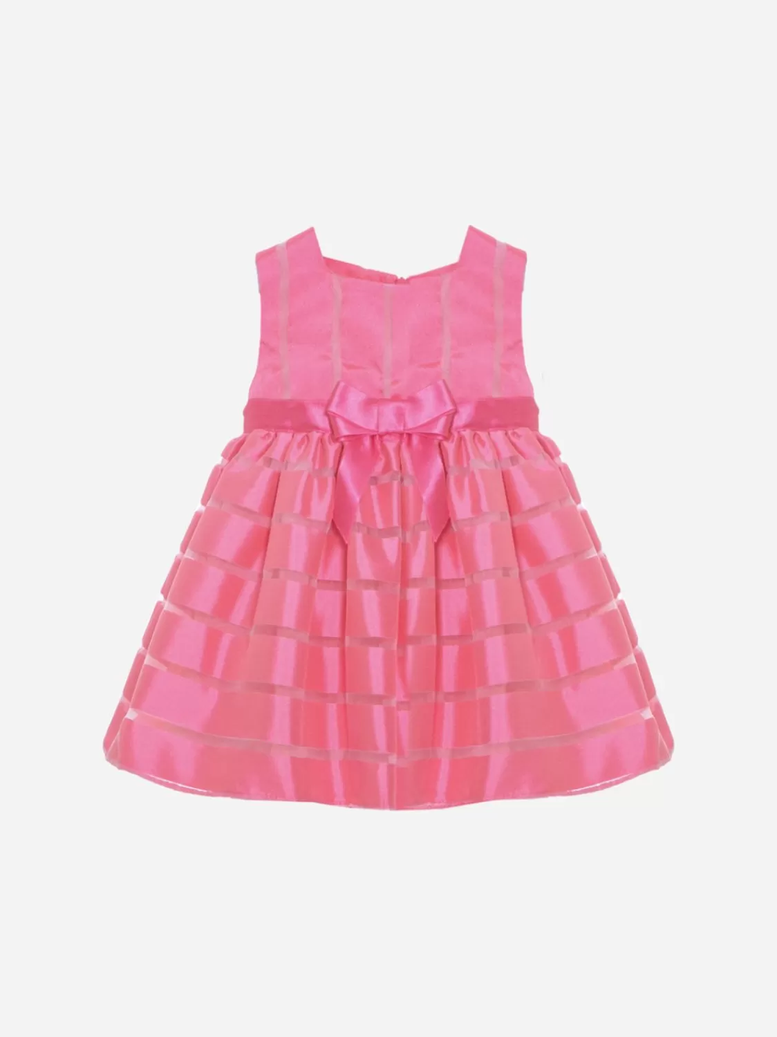 Baby Patachou Fuchsia Roos Chiffon En Organza Jurk