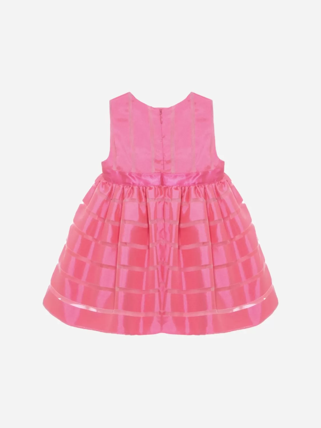 Baby Patachou Fuchsia Roos Chiffon En Organza Jurk