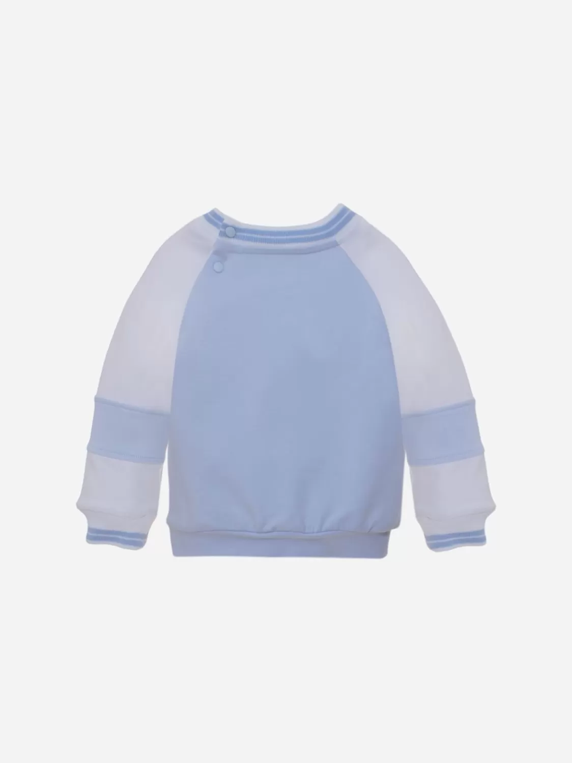 Jongen Patachou Geborduurd Wit En Blauw Sweatshirt