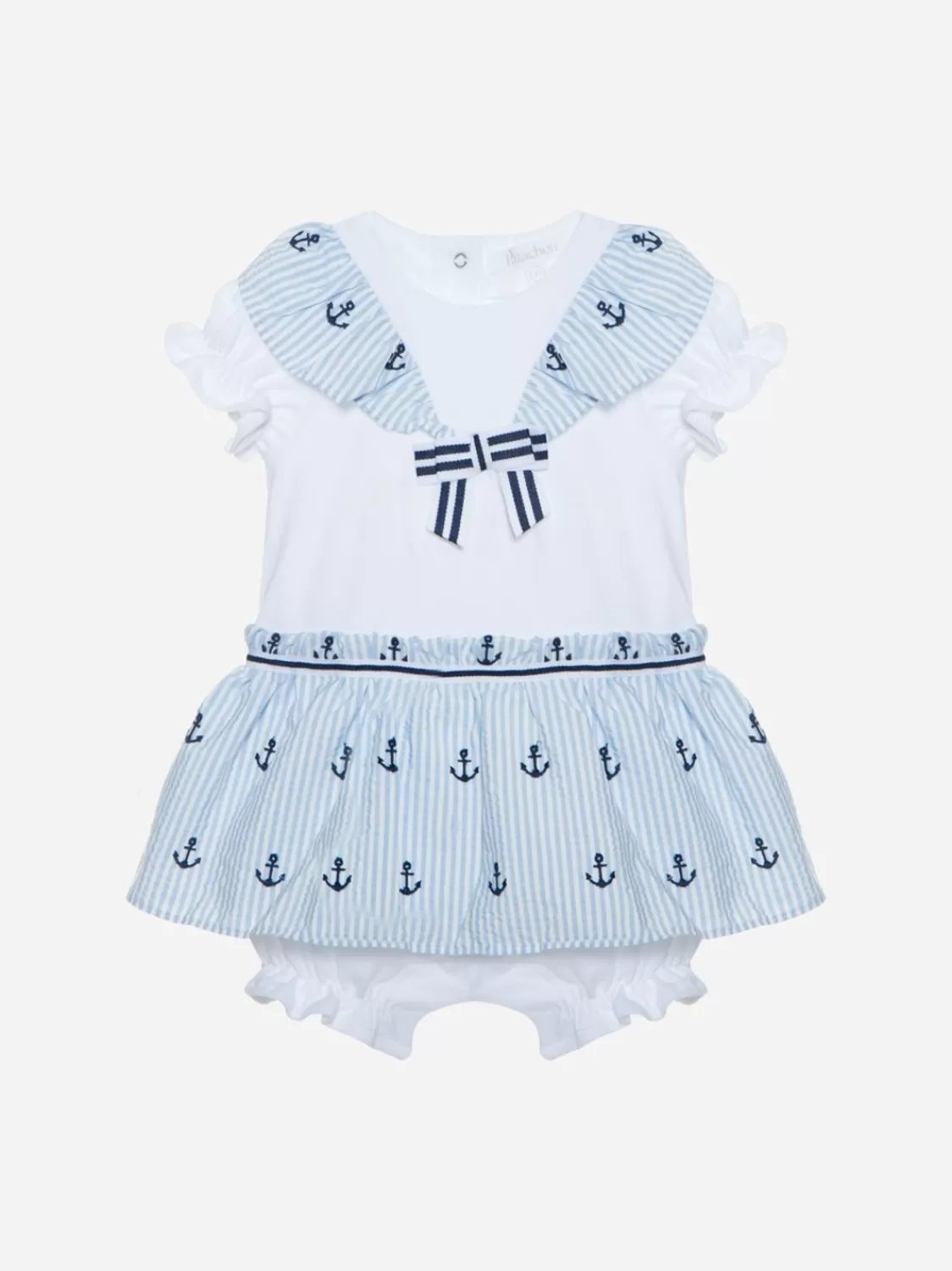 Baby Patachou Geborduurde Strepen Romper