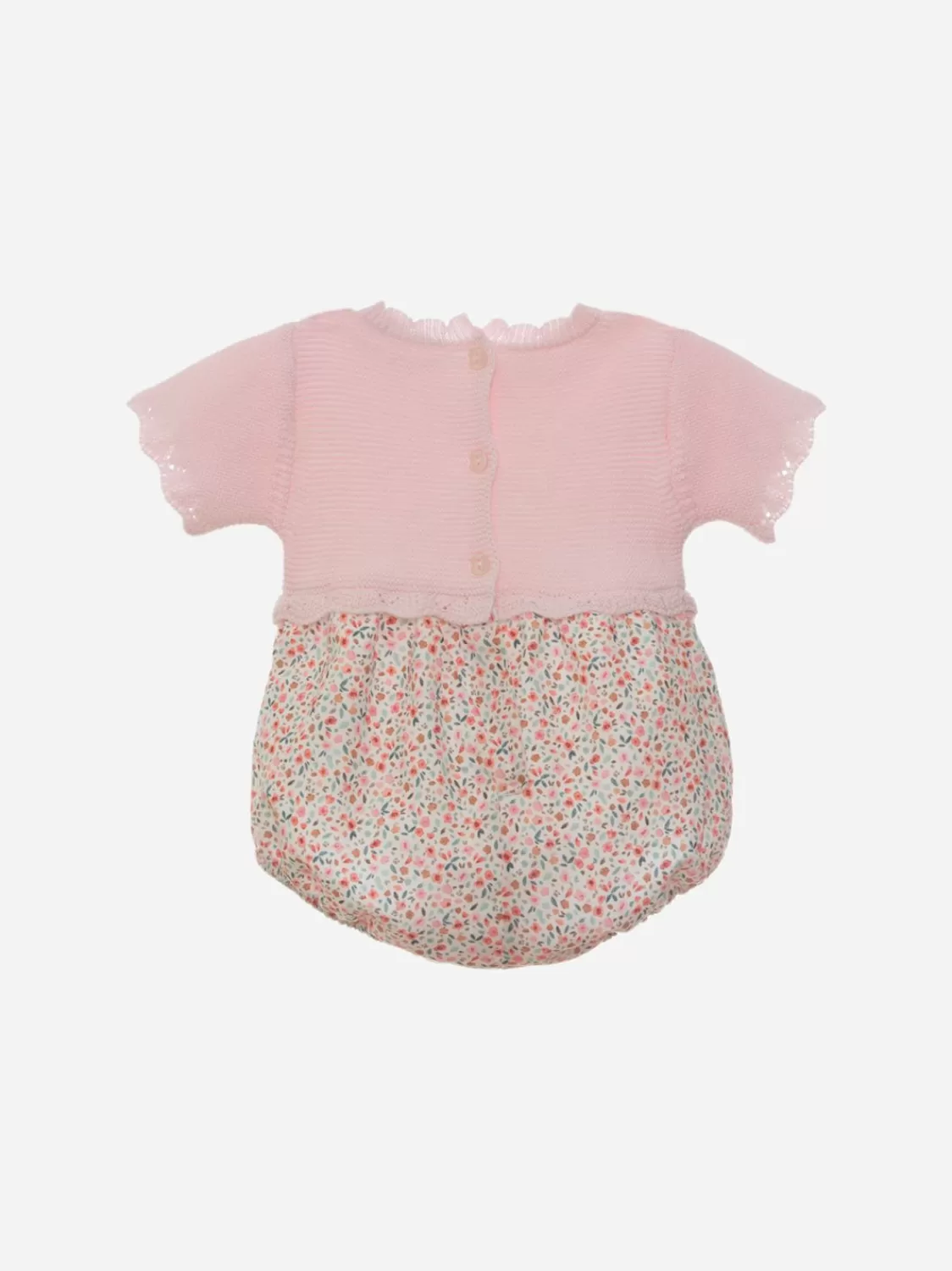 Baby Patachou Gebreide Romper Met Bloemenprintstof