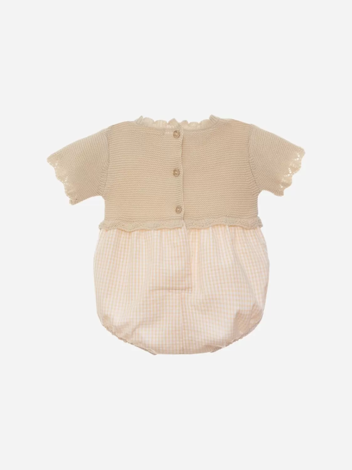 Baby Patachou Gebreide Romper Met Bloemenprintstof