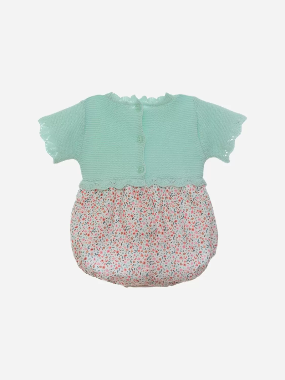 Baby Patachou Gebreide Romper Met Bloemenprintstof