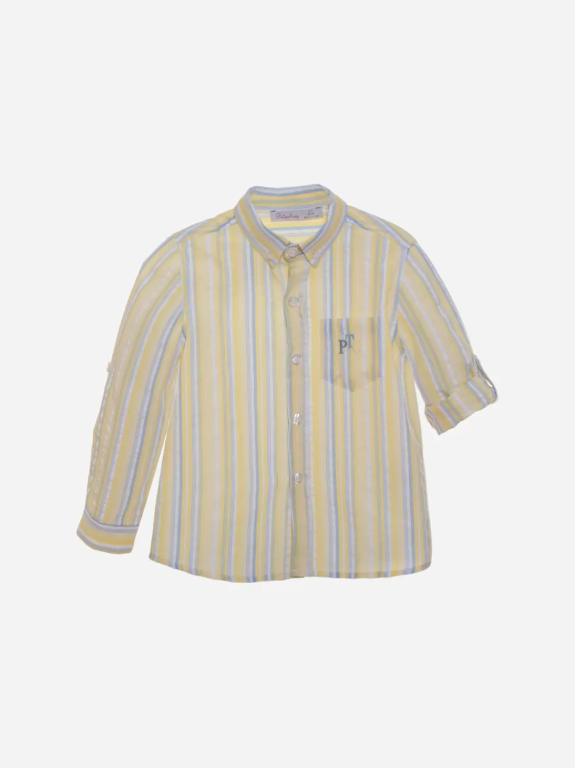 Jongen Patachou Geel Gestreept Jongensshirt