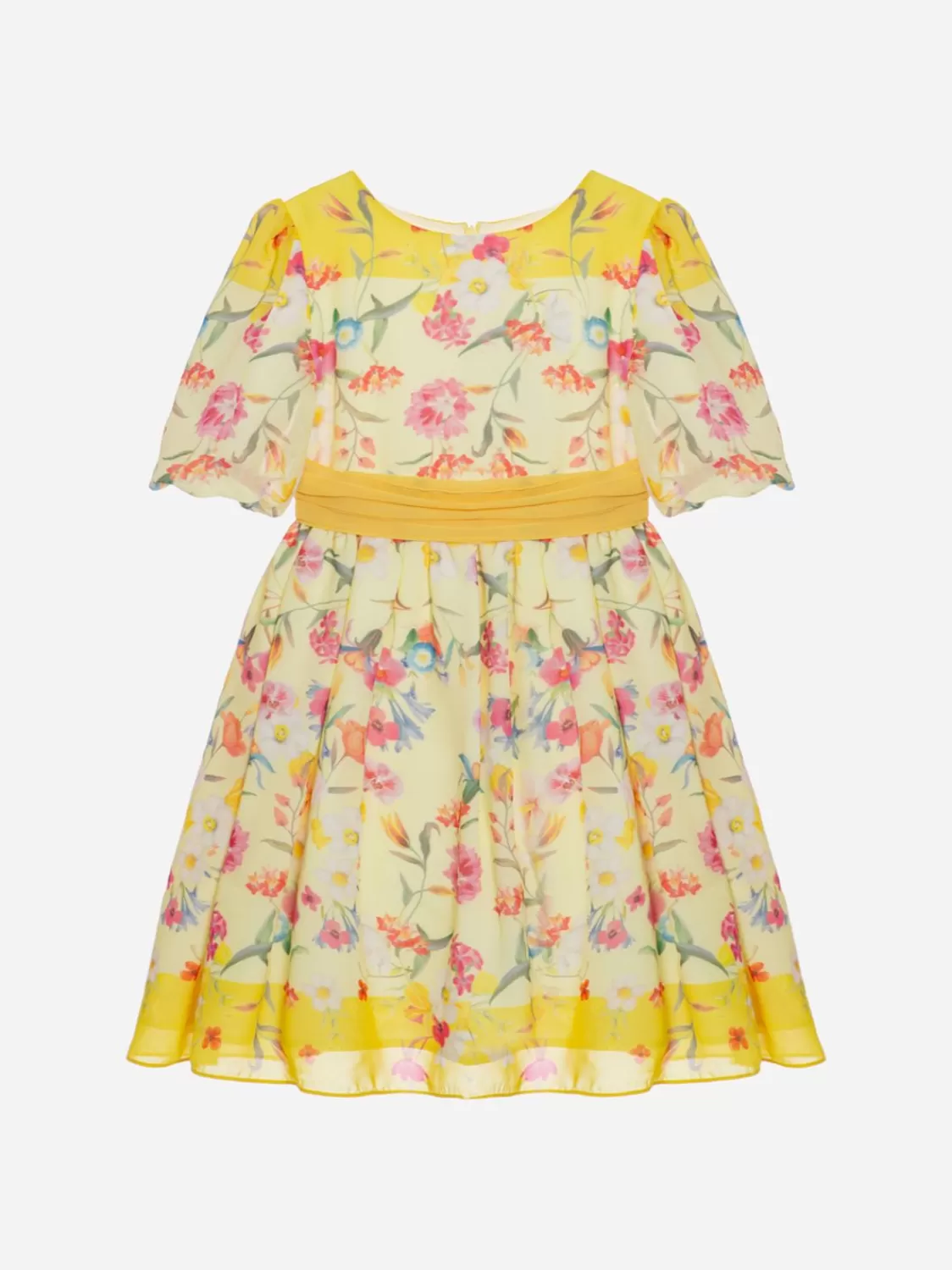 Meisje Patachou Gele Bloemenprint Jurk