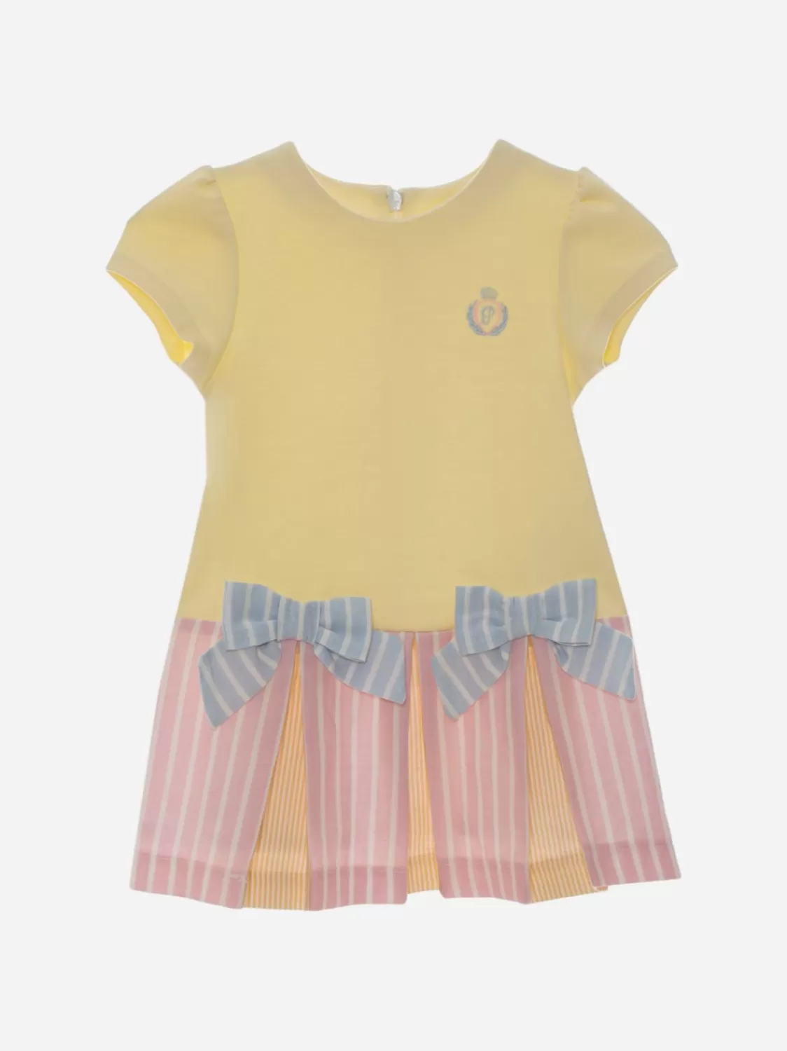 Baby Patachou Gele Jurk Met Kleurrijke Details