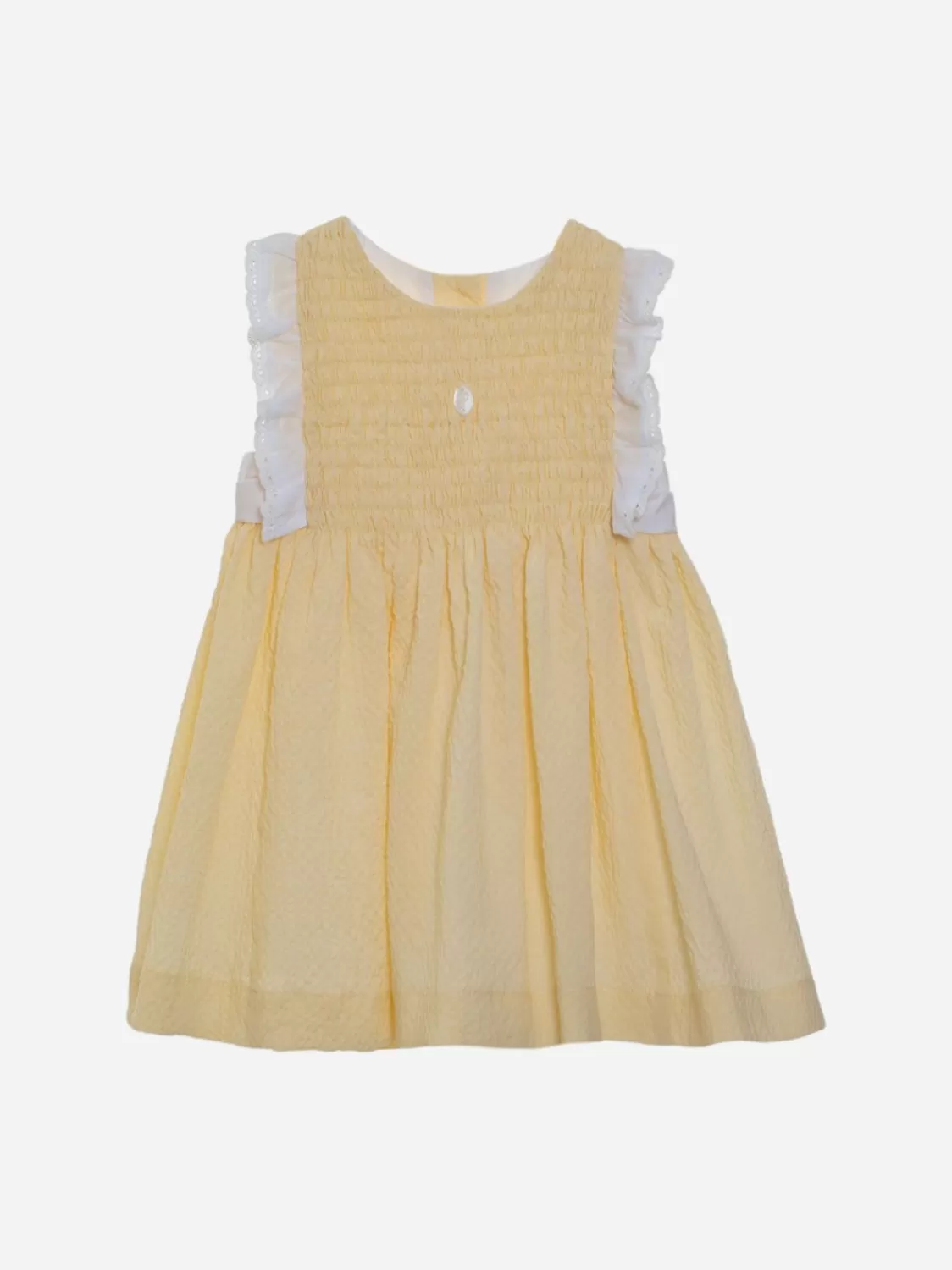 Baby Patachou Gele Jurk Voor Babymeisje Met Ruches