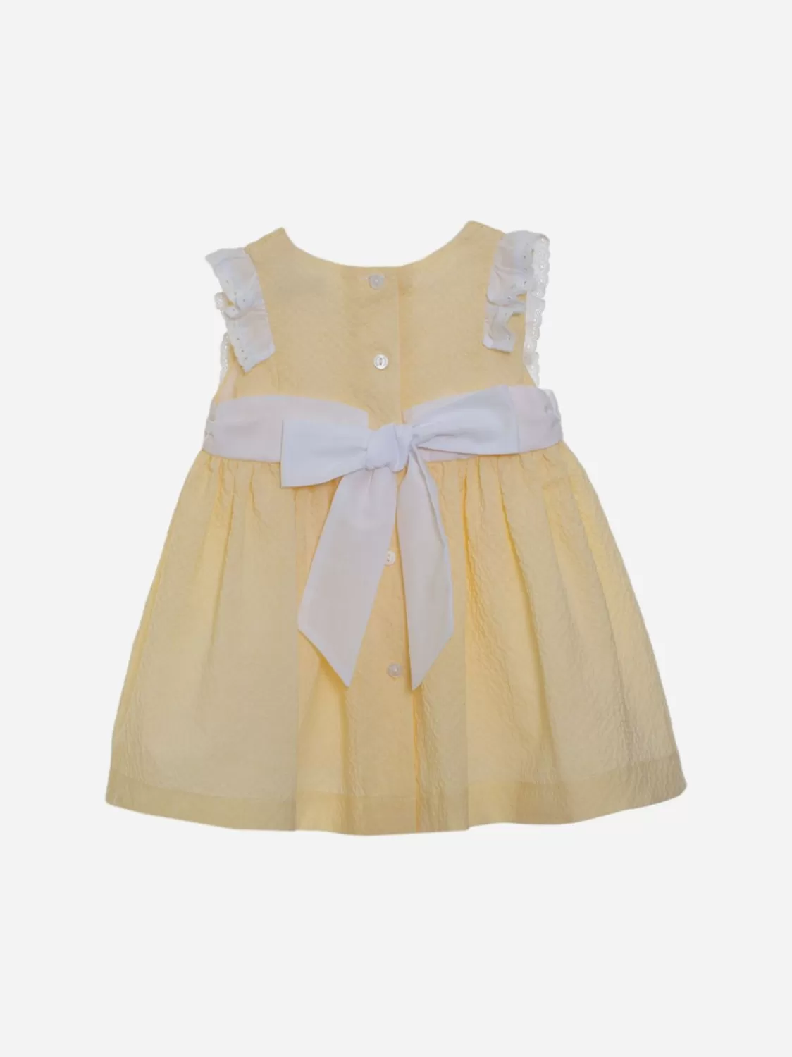 Baby Patachou Gele Jurk Voor Babymeisje Met Ruches