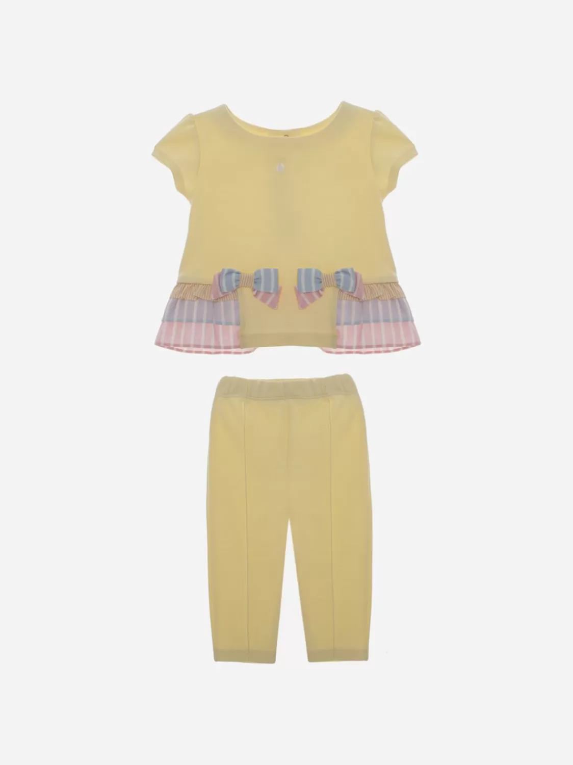 Baby Patachou Gele Set Met Gekleurde Details