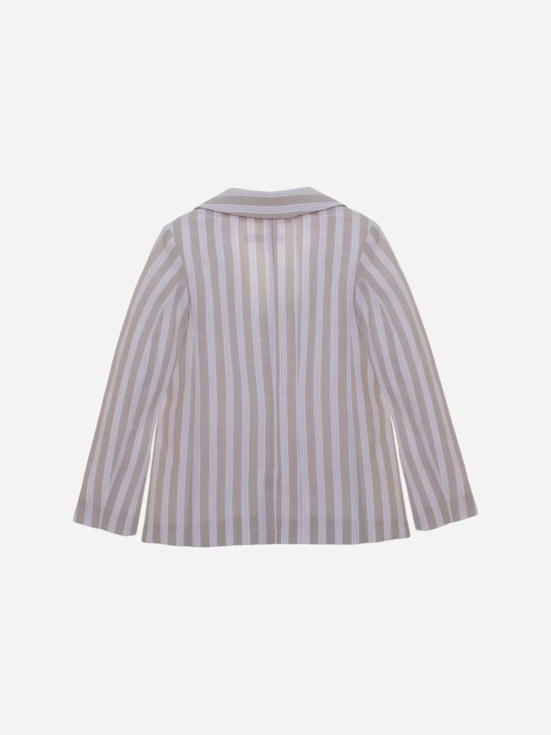Baby Patachou Gestreepte Beige Linnen Blazer