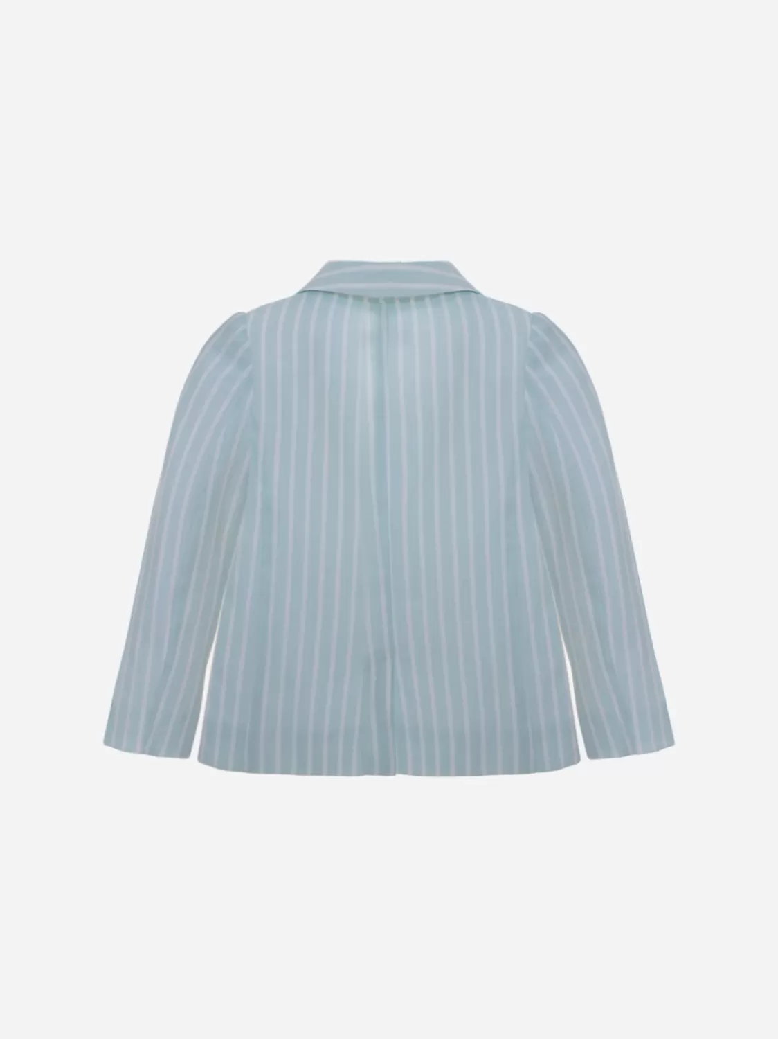 Baby Patachou Gestreepte Groene Waterlinnen Blazer