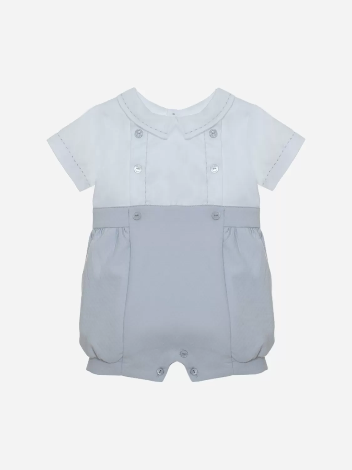 Baby Patachou Grijze Babyjongen Jumpsuit