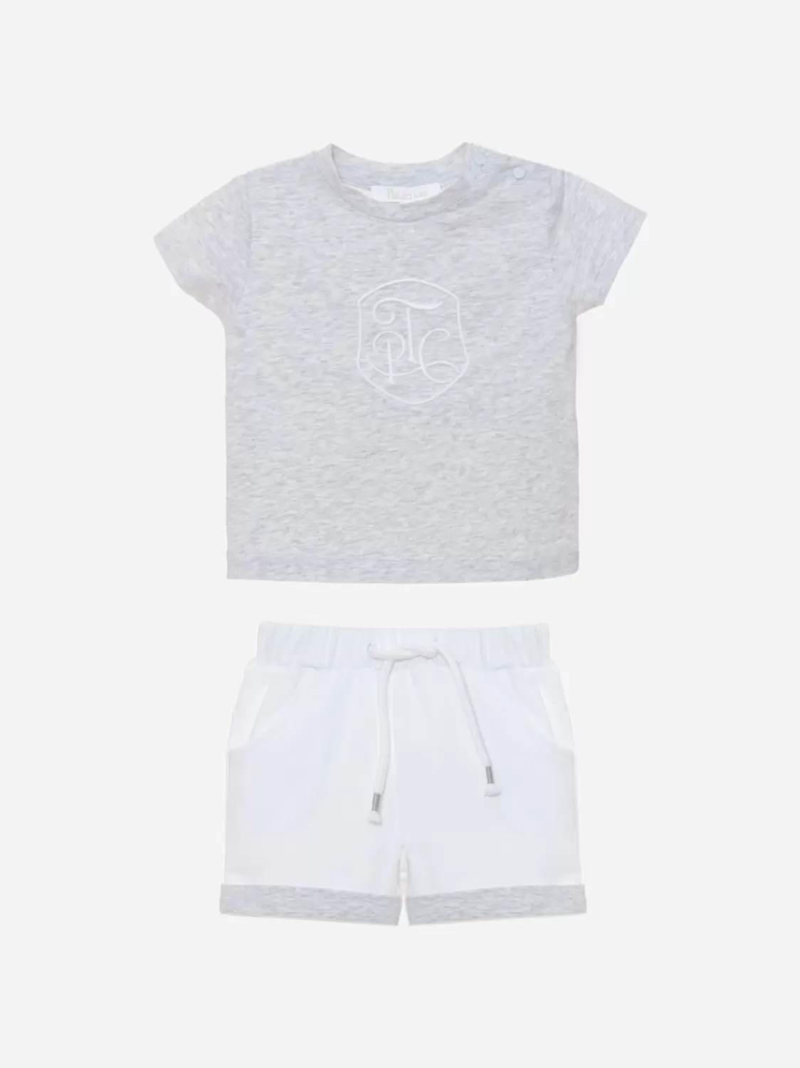 Baby Patachou Grijze Jerseyset Voor Jongens