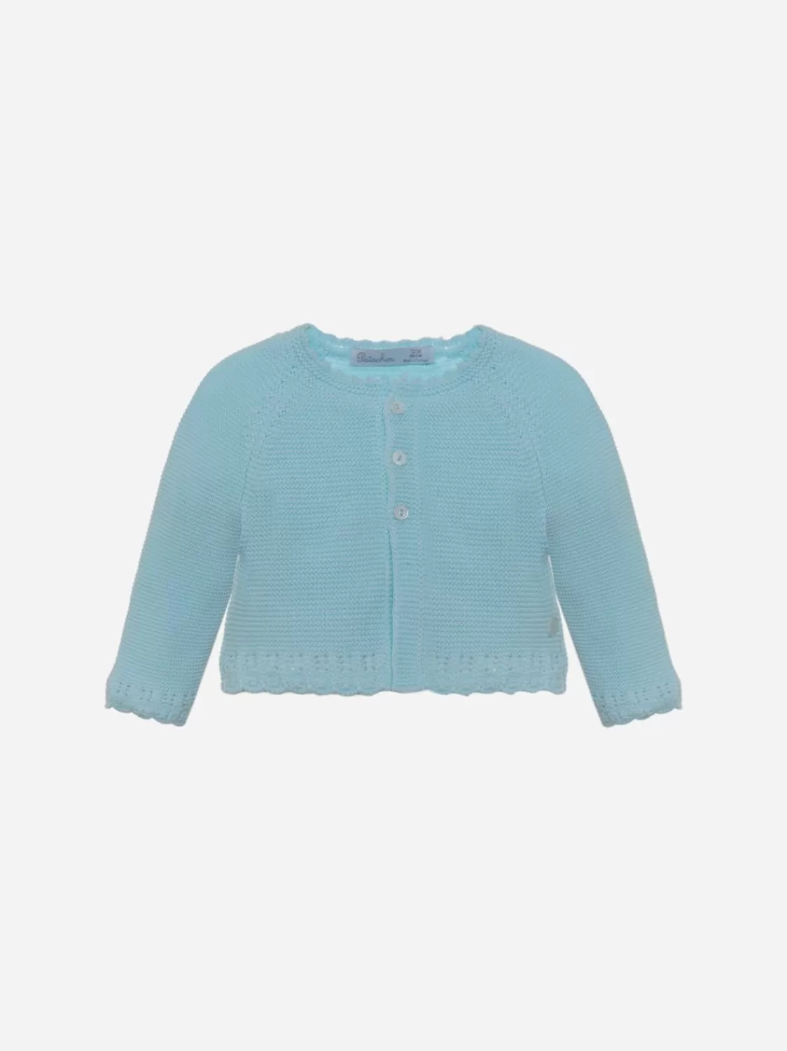Baby Patachou Groen Watertricot Vest Met Lange Mouwen