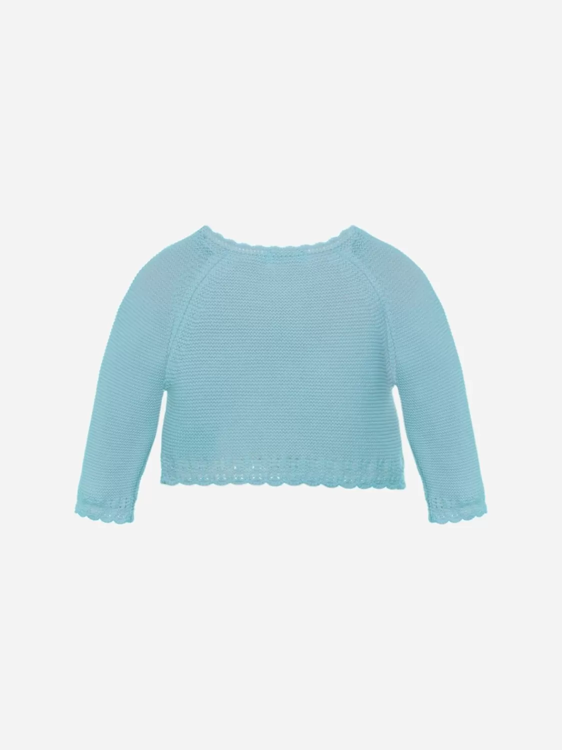 Baby Patachou Groen Watertricot Vest Met Lange Mouwen